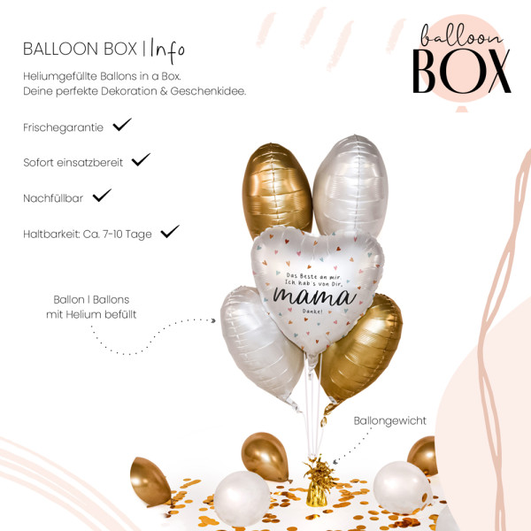 Heliumballon in der Box The best of me is you 3