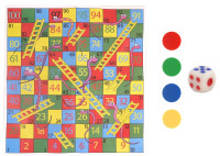 Mini snakes and ladders game 8cm