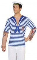 Vista previa: Camisa hombre marinero tatuado 3D