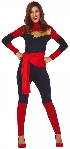 Captain Merve superheldin kostuum voor dames