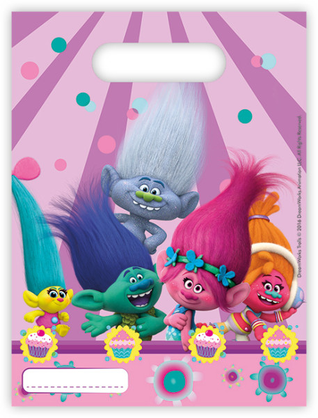 6 Party Trolls gift bags