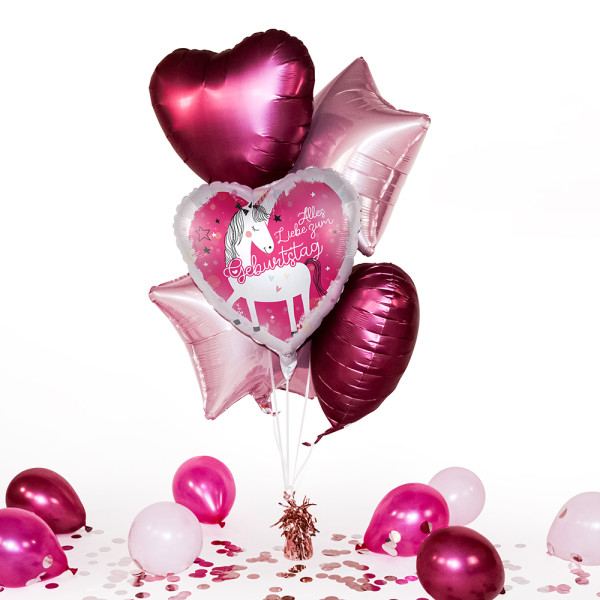 Heliumballon in der Box Einhorn Geburtstag