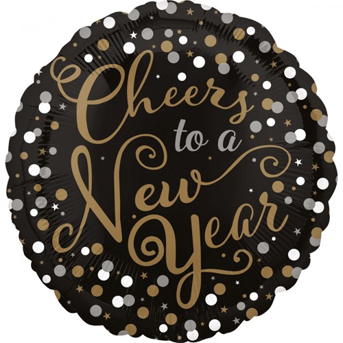 Cheers to a new year foil balloon 45cm
