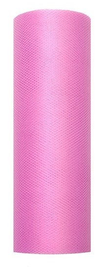 Tule tafelloper roze 15cm x 9m 2