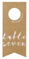 Preview: 10 table numbers, bottle labels 8 x 18.5cm