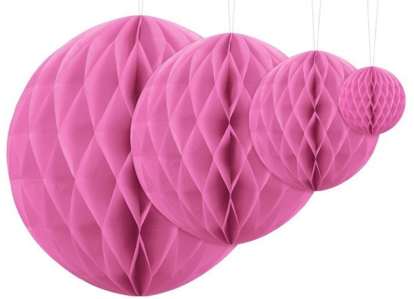 Honeycomb-kugle Lumina pink 30 cm