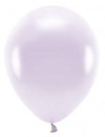 10 eko metalicznych balonów lawendowych 26 cm