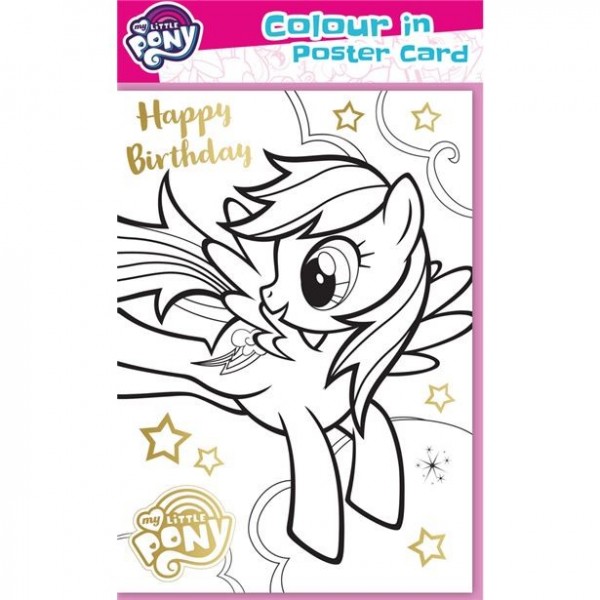 Carte postale My Little Pony à colorier