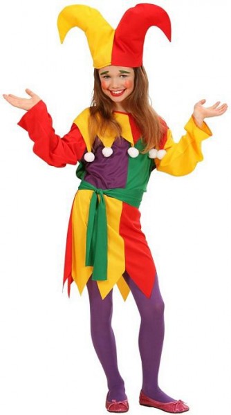 Piccolo costume da bambino colorato giullare
