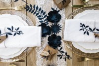 Preview: Blue table decoration set Bloomingville 18 pieces