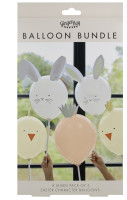 Oversigt: 5 Funny Bunny Balloner 30 cm