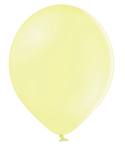 50 partystjärnballonger pastellgula 30cm