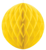 Oversigt: Honeycomb-kugle Lumina gul 40cm