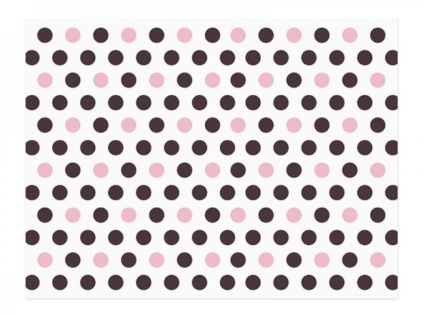 6 place mats in a pink mix of dots 40x30cm 2