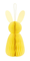 Anteprima: Figura a nido d'ape coniglietto di Pasqua giallo 30 cm