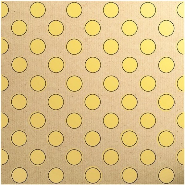 Inpakpapier Yellow Dots Eco