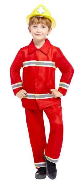 Fire brigade children's costume in red