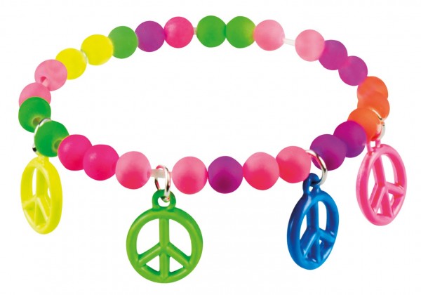 Peace Hippie Perlen Armband 2