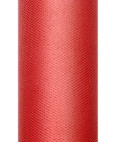 Preview: Tulle fabric Luna red 20m x 8cm