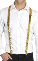 Voorvertoning: Gouden disco pailletten bretels