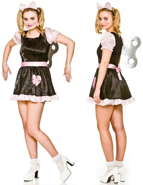 Horror wind-up doll ladies costume