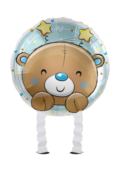 Baby Boy Bear Airwalker folieballon 43cm