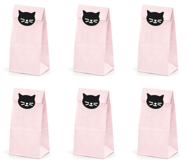 6 sacs-cadeaux chatons Chat Kiki