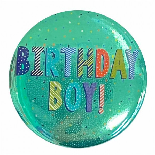 Przycisk urodzinowy dla chłopca 6 cm