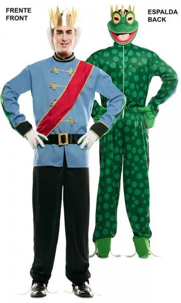 2 i 1 Frog Prince reversibelt kostume