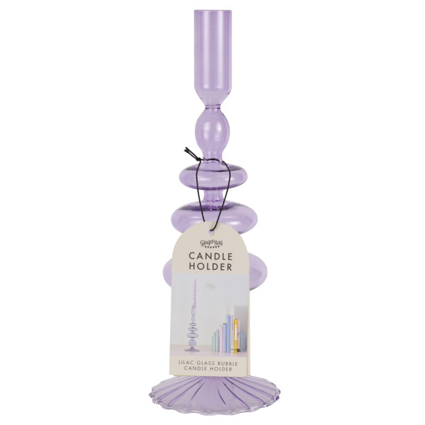 Candlestick Purple Bella Pastel