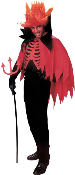 Djävulsk skeleton herrkostym