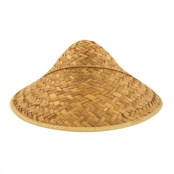 Azjatycki kapelusz słomkowy