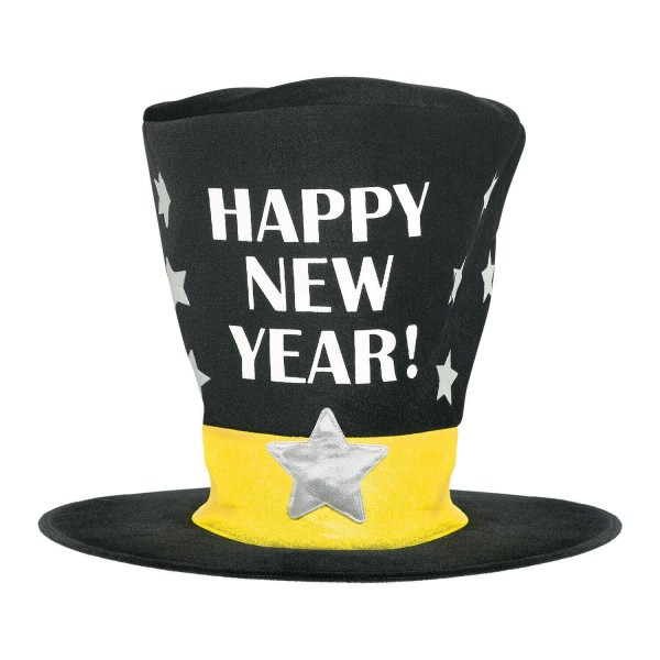 Reusachtige hoge hoed van het nieuwe jaar