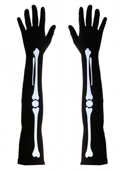 Długie rękawiczki Bones