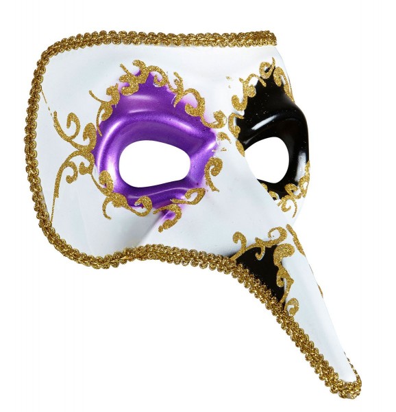 Maschera veneziana glitterata