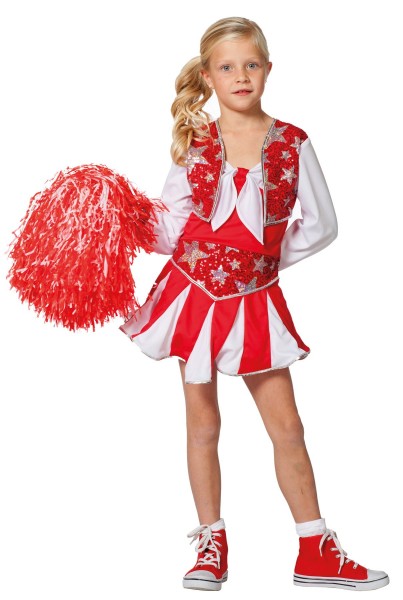 Star team cheerleader child costume