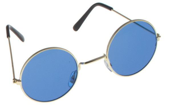 Niebieskie okulary hipisowskie Sonja