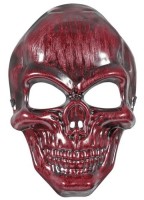 Widok: Maska z czaszką Corbin w metalicznej czerwieni