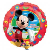 Aperçu: Ballon d'anniversaire Mickey Mouse rouge