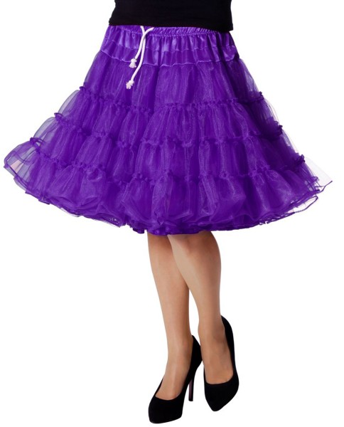 Johanna ruffled petticoat in purple