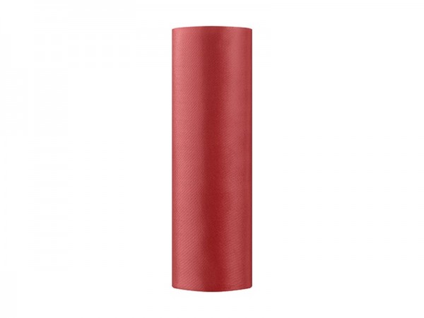 Satijnen stof Eloise rood 9m x 16cm