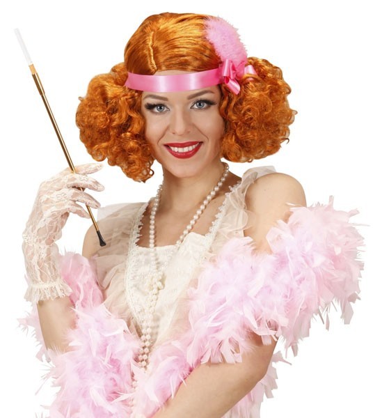 Red-Orange Flapper Girl Wig