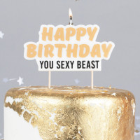 Preview: Sexy Birthday Beast cake candle