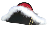 Napoleon feather hat double pointed hat