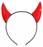Preview: Sparkling devil princess horns headband