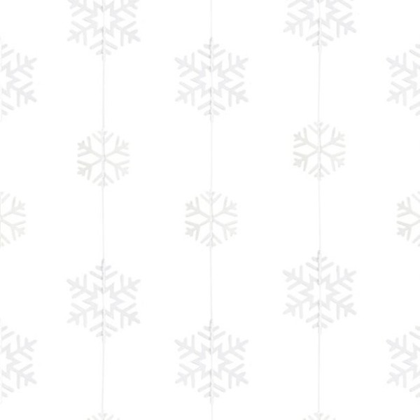 Rustikale Weihnacht Schneeflocken Hänger 5m
