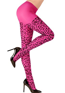 Roze luipaardpanty