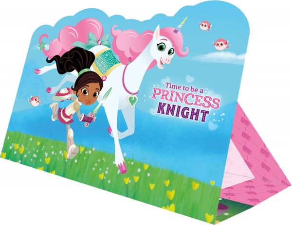 8 Nella the knight princess invitation cards