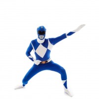 Widok: Ultimate Power Rangers Morphsuit niebieski