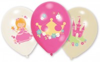 Widok: 6 balonów małej księżniczki Bella
